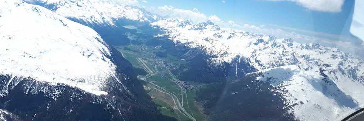 Flugwegposition um 11:28:36: Aufgenommen in der Nähe von Maloja, Schweiz in 3150 Meter